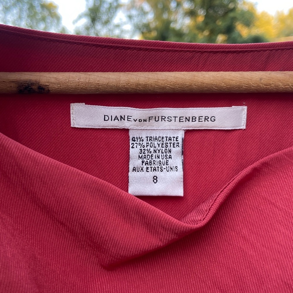 Diane Von Furstenberg Tamara Dress in Cayenne Women’s Size 8 - Picture 6 of 13
